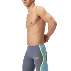 Speedo Fastskin LZR Pure Intent 2.0 High Waisted Jammer - Grey / Blue / Yellow