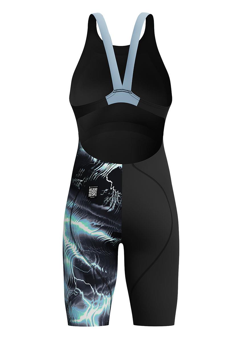 Speedo Fastskin Junior LZR Ignite Kneeskin - Electro Static / Black-632457