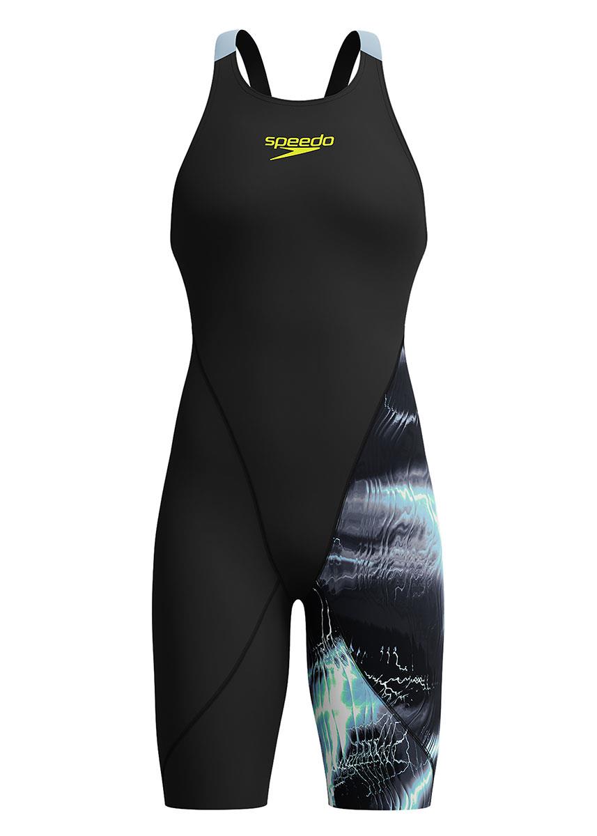 Speedo Fastskin Junior LZR Ignite Kneeskin - Electro Static / Black-0