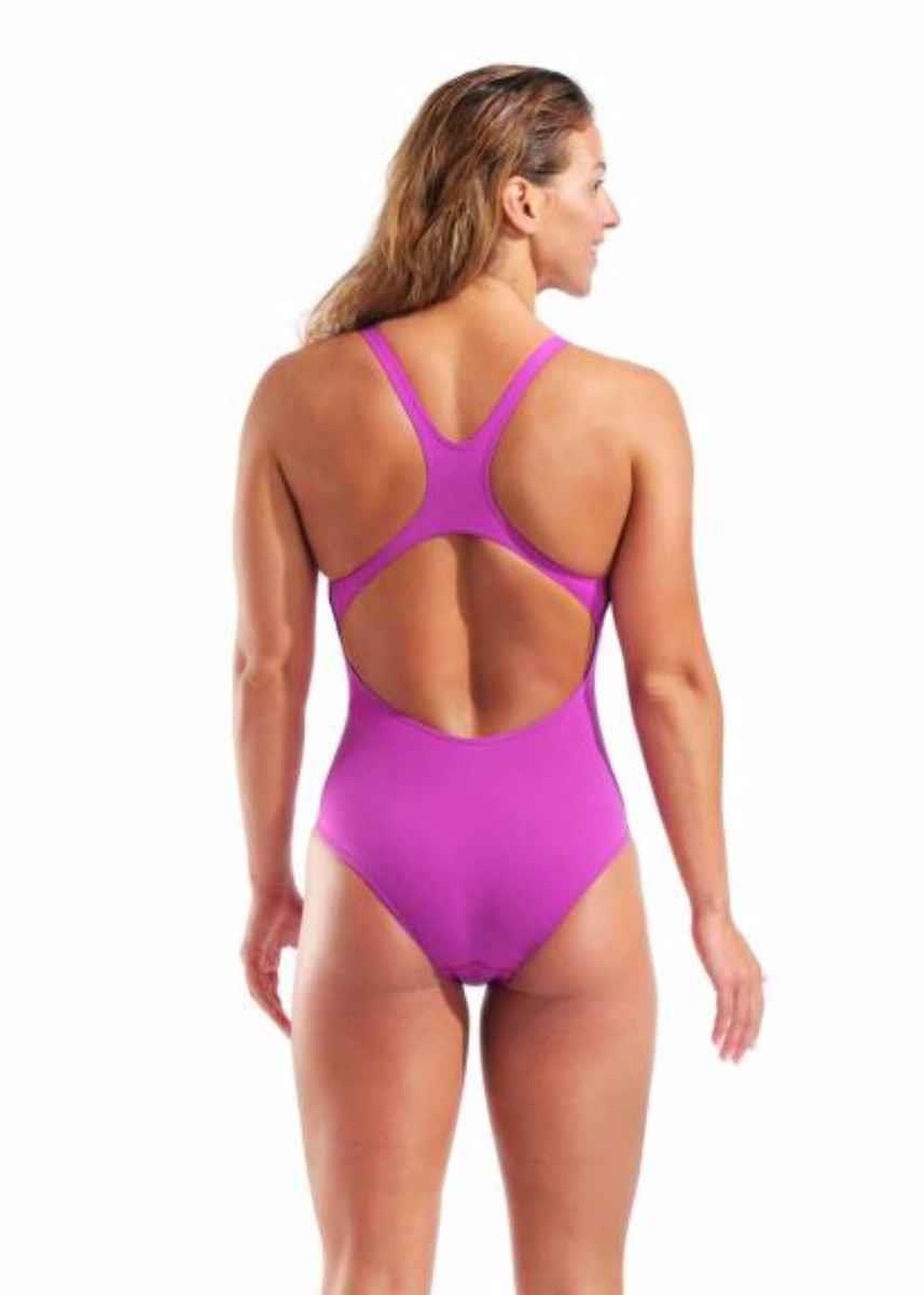 Arena Team Swim Pro Solid Swimsuit - Fuchsia / Green-brand