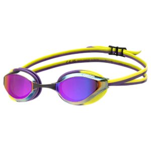 Arena Python Mirror Goggles - Violet / Plum / Lime-0