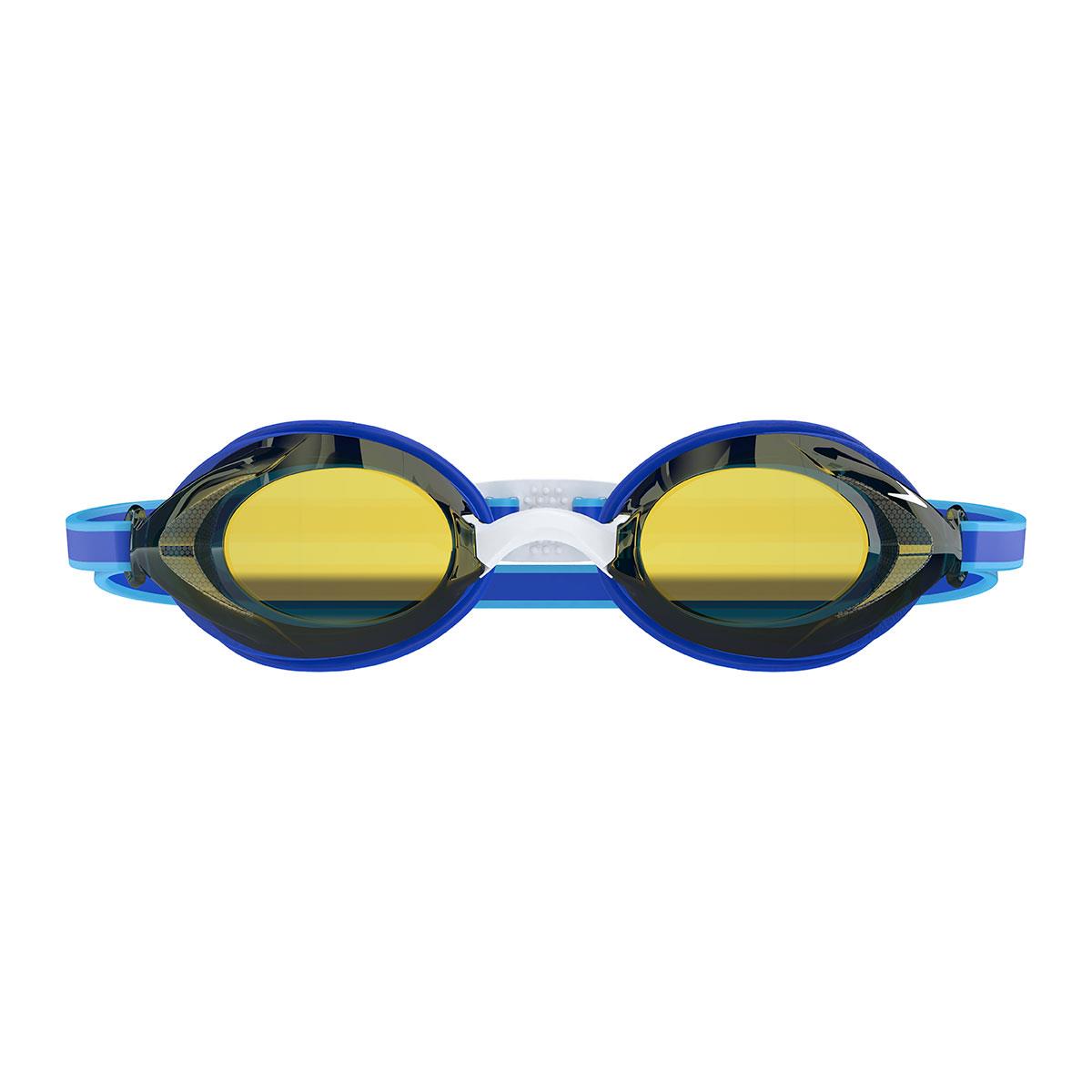 Speedo Junior Vanquisher 3.0 Mirrored Goggles - Cobalt Pop / Gold-633135