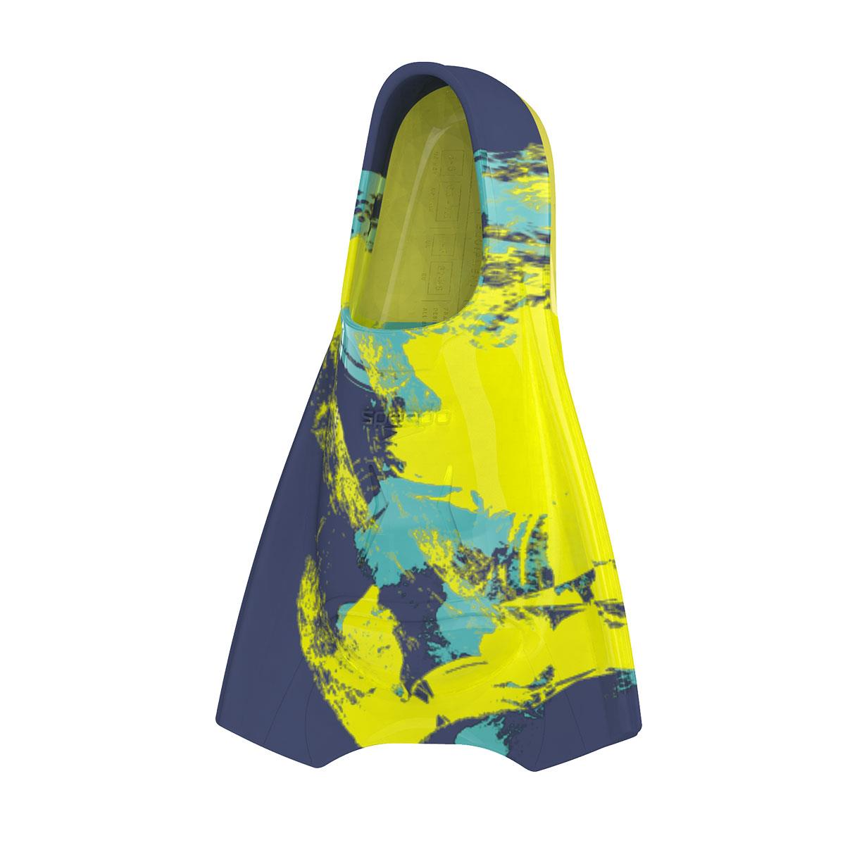 Speedo Short Blade Fins - Hapuna Blue / Hyper Yellow / Arctic Glass-633148