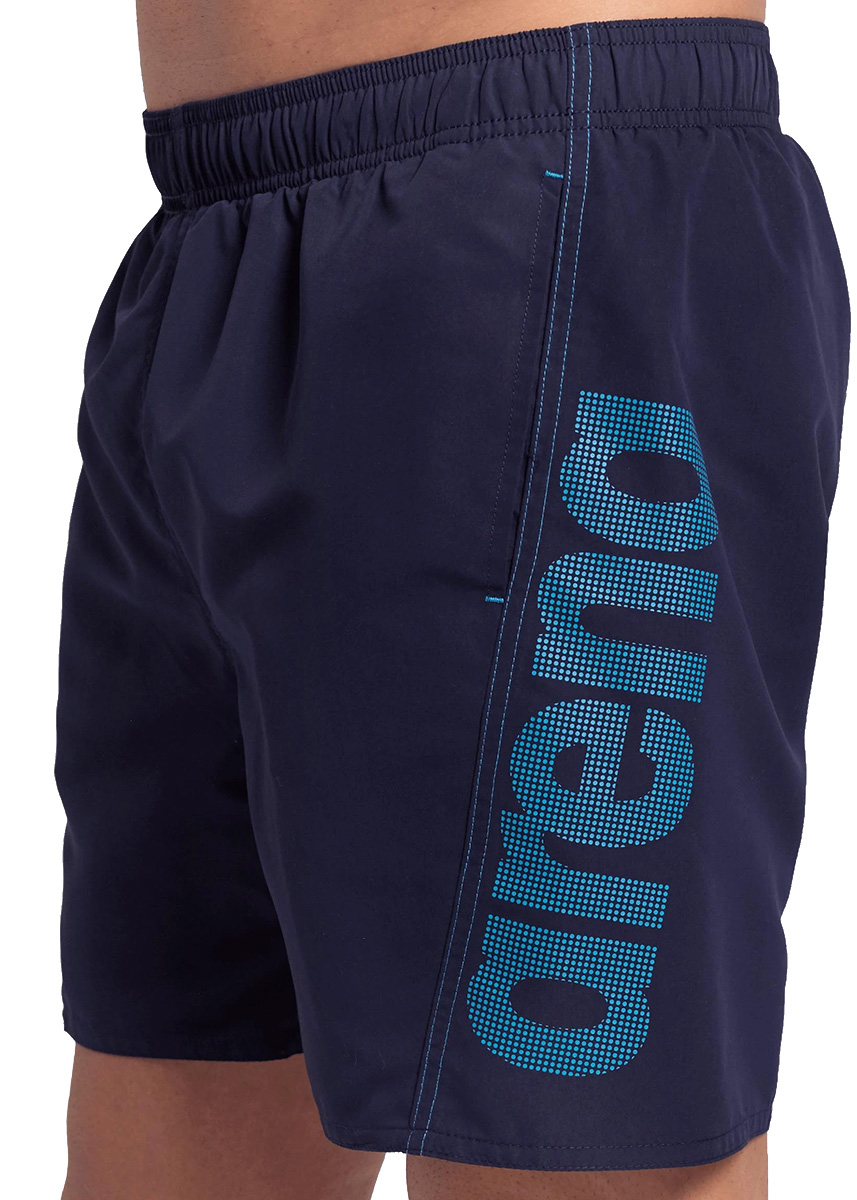Arena Men’s Fundamentals Logo Boxer - Navy / Turquoise - Image 3