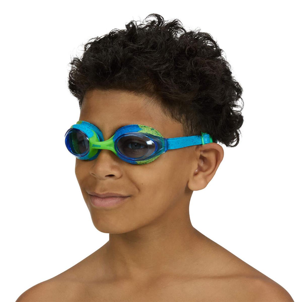 Zoggs Bondi Remix Junior Swimming Goggles - Blue/Green/Blue Tint-634360