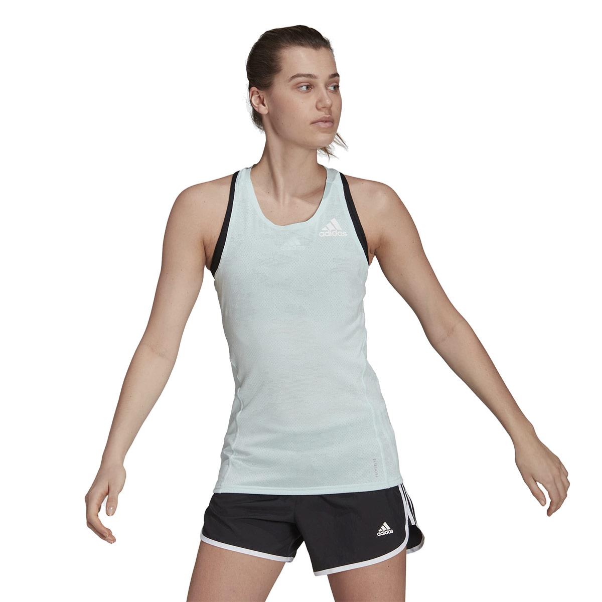 Adidas Women's Adizero Primeblue Tank Top - Mint - Image 5