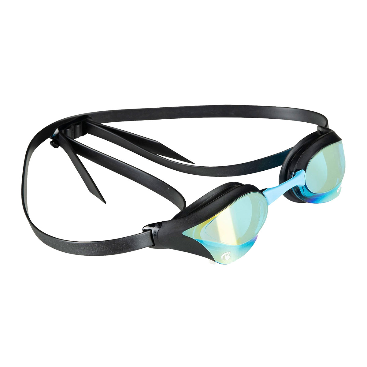 Arena Cobra Core Swipe Mirrored Goggles - Aqua/Black - Image 2