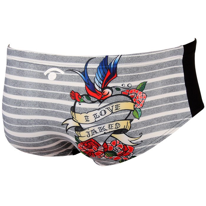 Jaked Mens Love Swim Trunks - Image 2