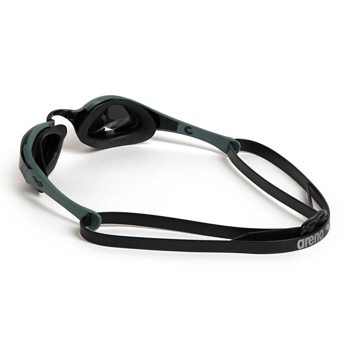 Arena Cobra Edge Swipe Mirrored Goggles - Silver / Sage / Black - Image 6