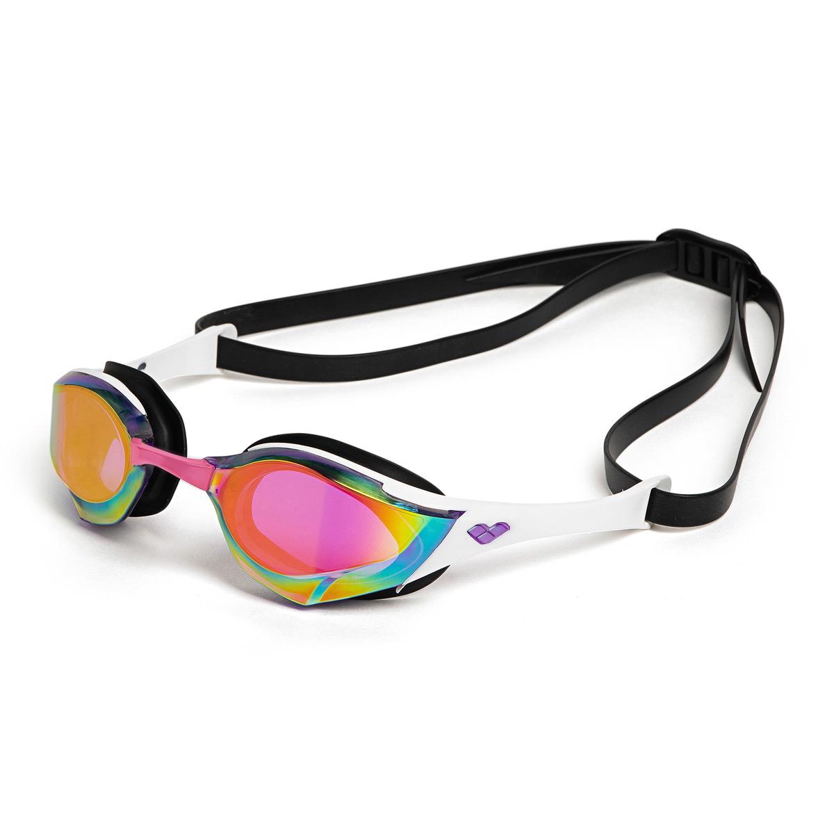 Arena Cobra Edge Swipe Mirrored Goggles - Violet / White / Black - Image 3