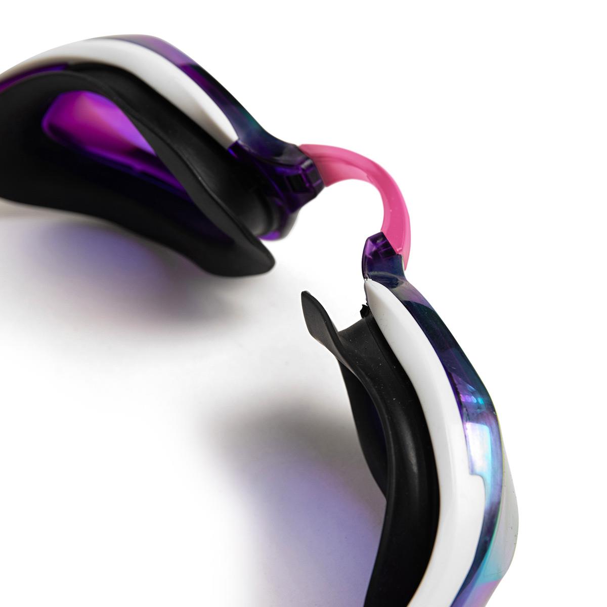 Arena Cobra Edge Swipe Mirrored Goggles - Violet / White / Black - Image 11