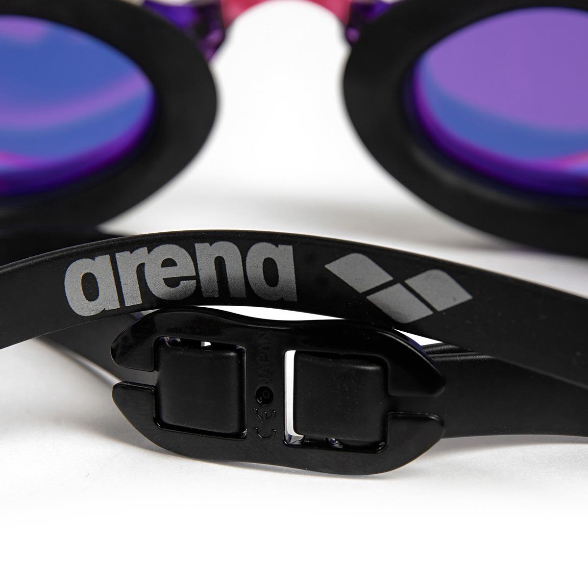 Arena Cobra Edge Swipe Mirrored Goggles - Violet / White / Black - Image 12