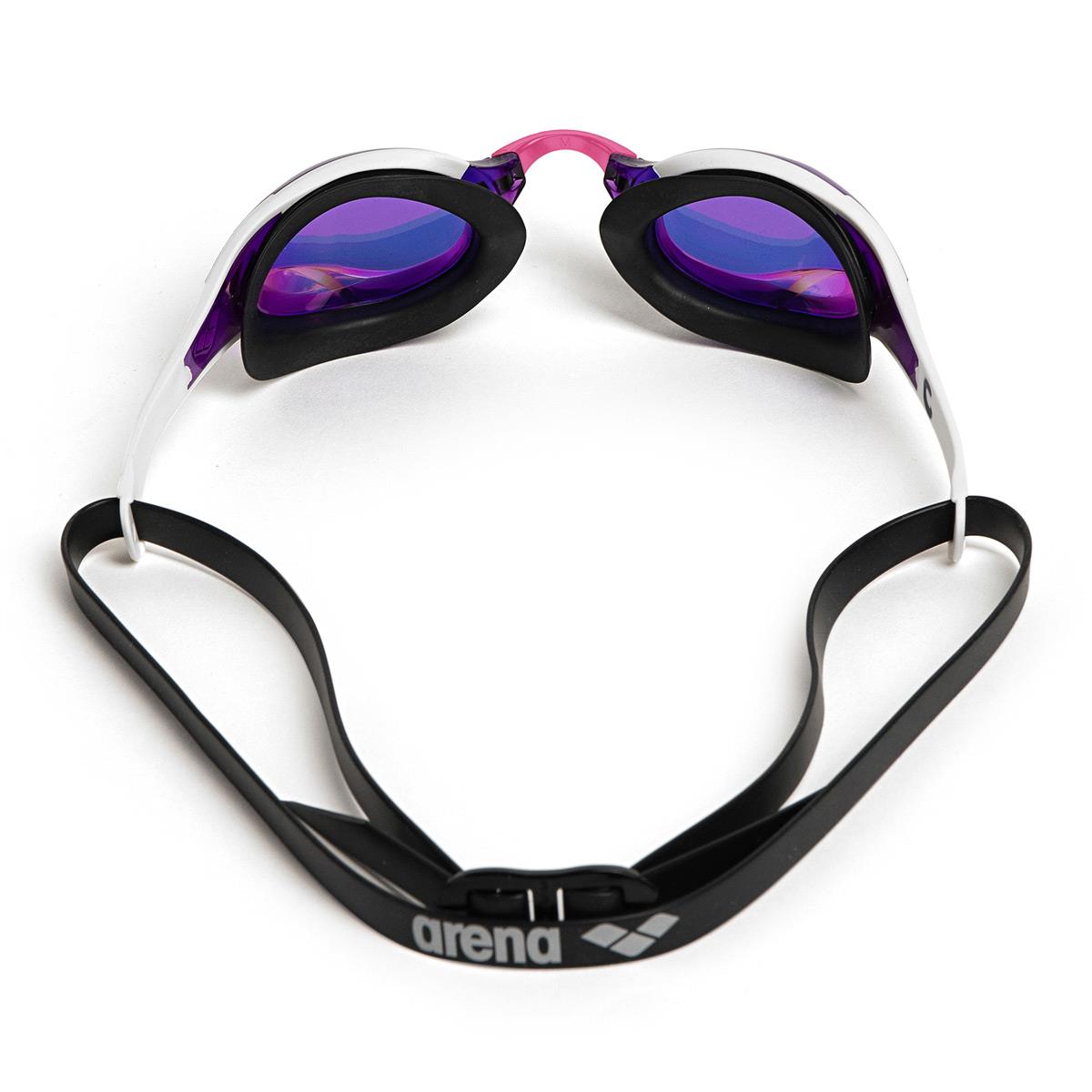 Arena Cobra Edge Swipe Mirrored Goggles - Violet / White / Black - Image 8