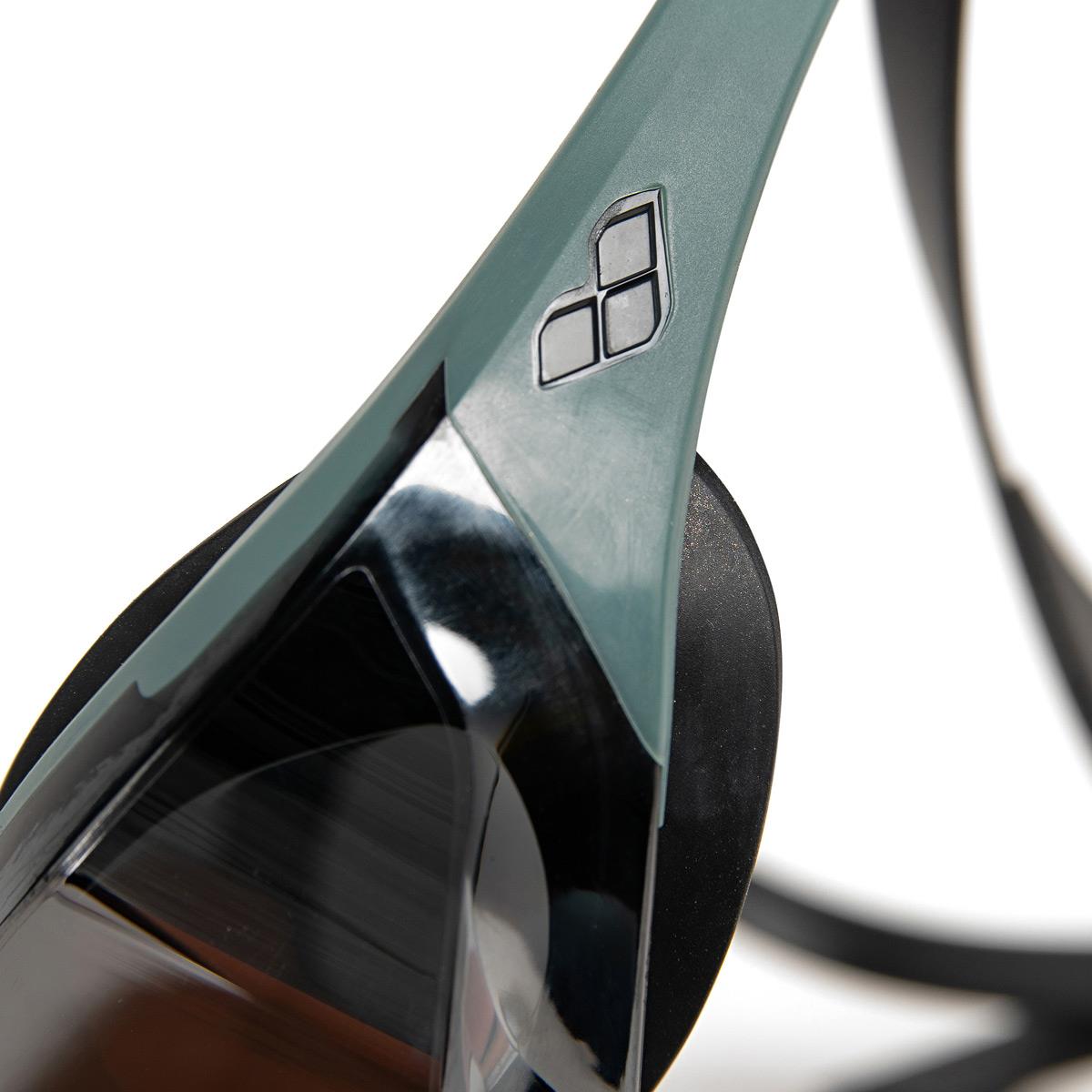 Arena Cobra Edge Swipe Mirrored Goggles - Silver / Sage / Black - Image 10