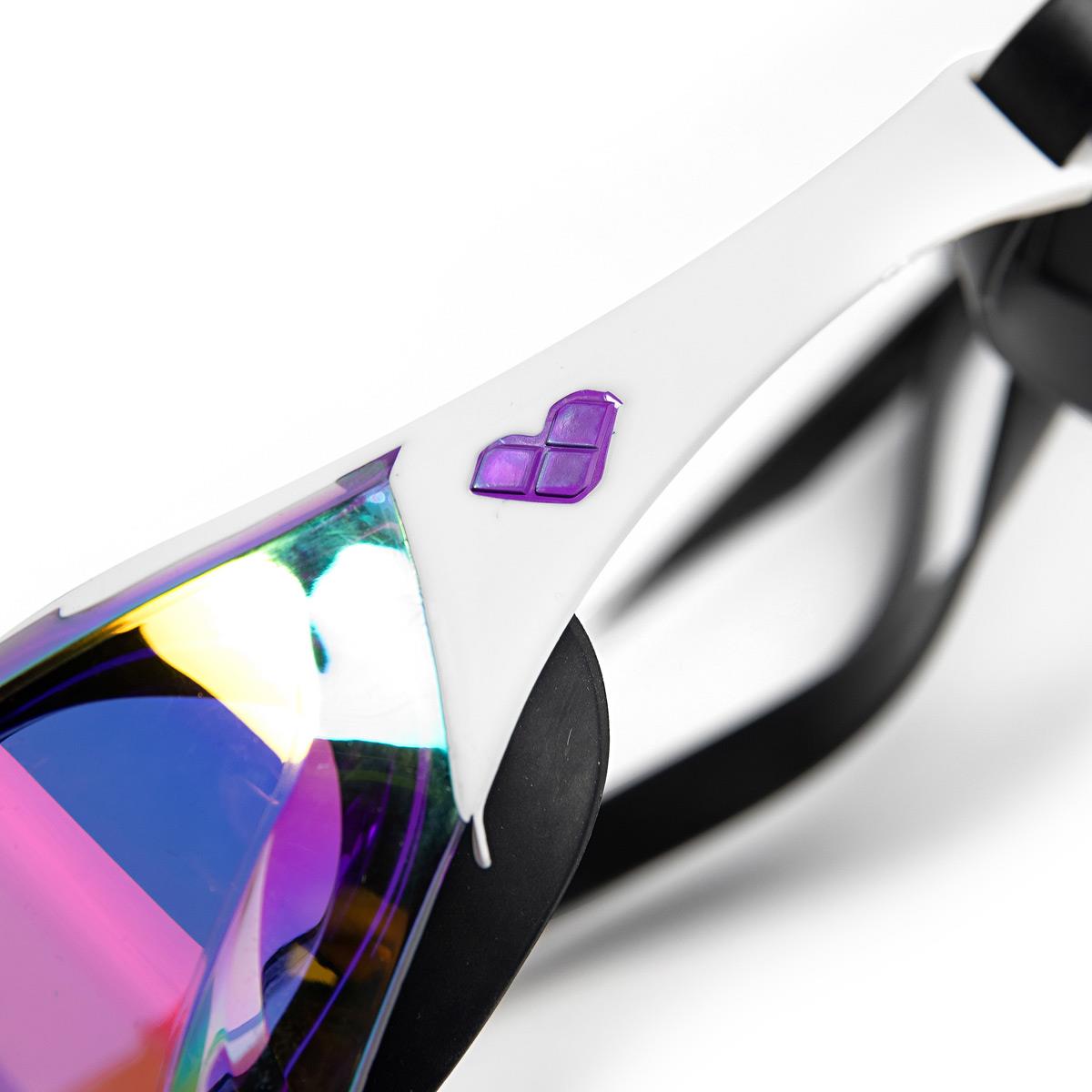 Arena Cobra Edge Swipe Mirrored Goggles - Violet / White / Black - Image 9