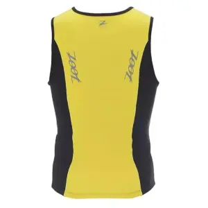 Zoot Suit Men’s Performance FZ Tri Tank – Black / Yellow