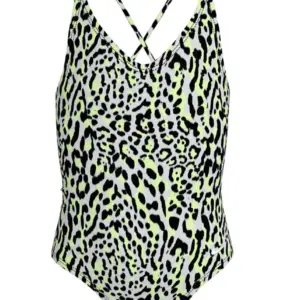 Nike Girls Wild Lace Up One Piece Swimsuits - Barely Volt