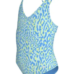Nike Girls Wild Lace Up One Piece Swimsuits - University Blue