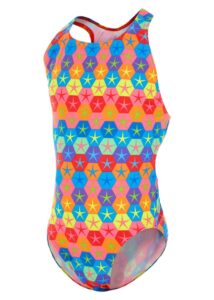 Maru Girls Superstars Pacer Rave Back Swimsuit - Turquoise