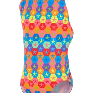 Maru Girls Superstars Pacer Rave Back Swimsuit - Turquoise