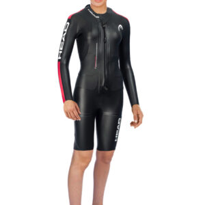 Head Base Womens Shorty Wetsuit - Black / Red
