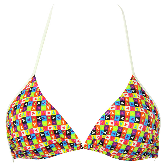 Diana Twin Tri Swim Bikini Top - Multi / White - Image 2