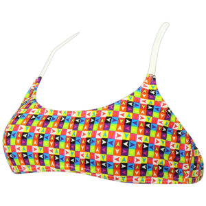 Diana Twin Stripe Swim Bikini Top - Multicoloured