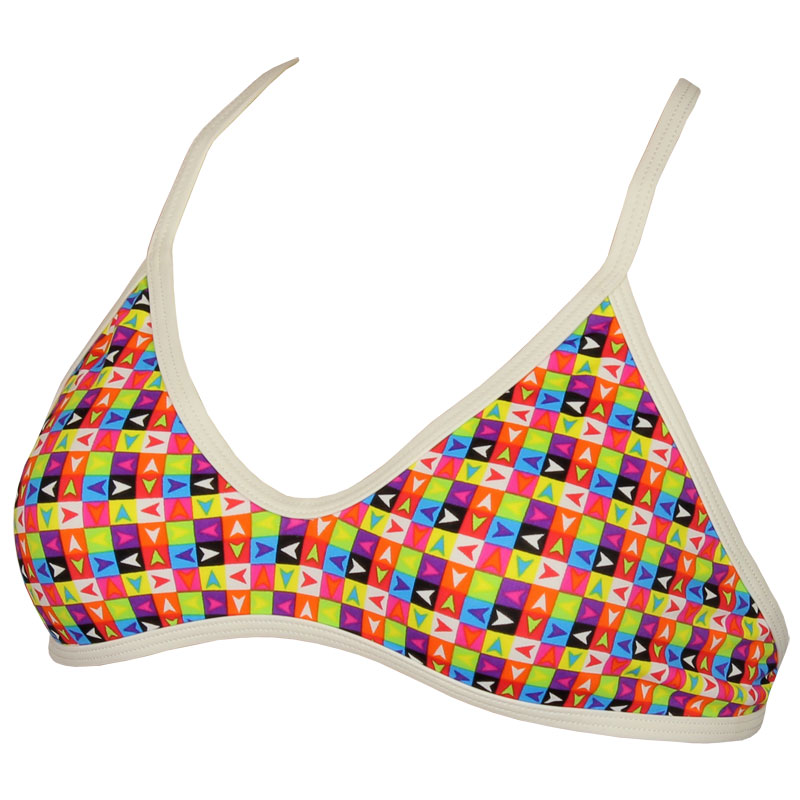 Diana Twin Swim Bikini Top - Multi / White