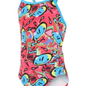 Maru Girls Bounce Pacer Fly Back Swimsuit - Pink