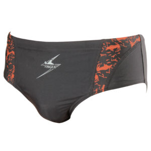 Yingfa Boys 9611-1 Animal Print Trunks Black/Red