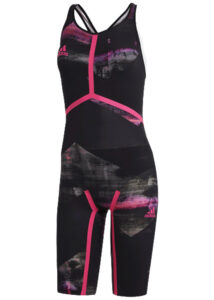 Adidas Women's Adizero XVIII Freestyle Closed Back Suit- Black / Shock Pink