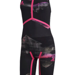 Adidas Women's Adizero XVIII Freestyle Closed Back Suit- Black / Shock Pink