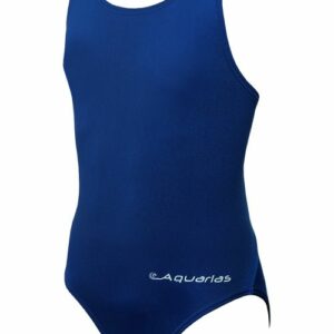 Aquarias Girls Solid Bladeback Costume Navy