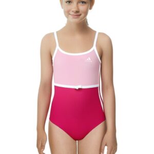 Adidas Girls Graphic Swimsuit - Pink / White