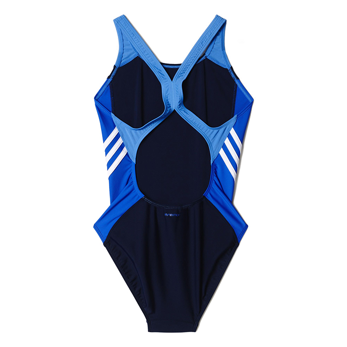 Adidas Womens Colorblock Swimsuit - Navy/White - Image 6