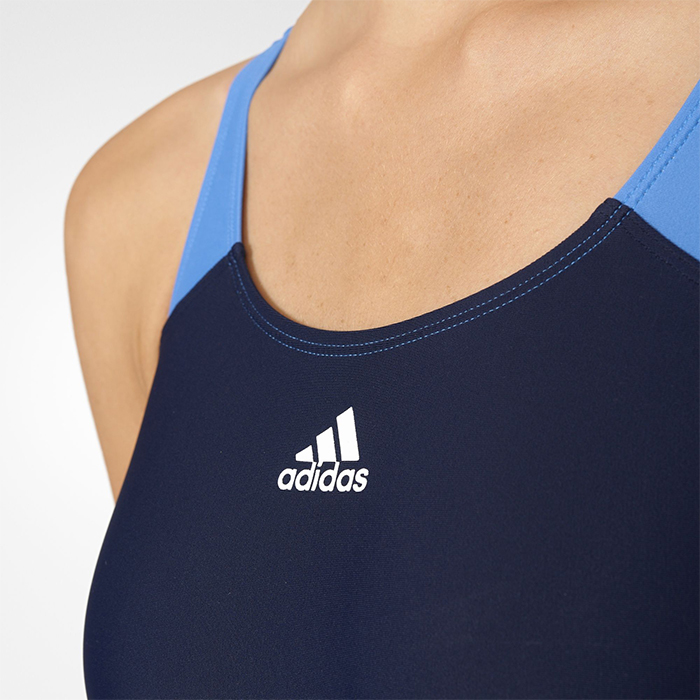 Adidas Womens Colorblock Swimsuit - Navy/White - Image 10