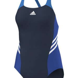 Adidas Womens Colorblock Swimsuit - Navy/White
