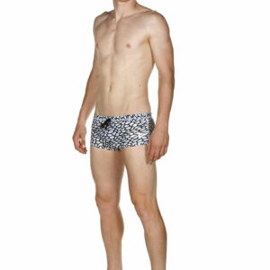 Arena Boy's Upside Down Low Waist Short - White / Multi