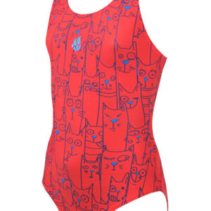 Mad Wave Girls Cats Platoon Costume Red