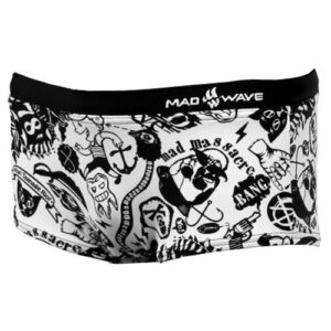Mad Wave Boys Caribbean Swimming Trunks Black/White