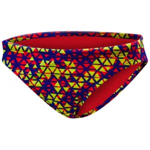 TYR Modena Trinity Swim Bikini Bottom - Red / Yellow
