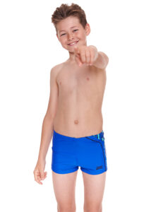 Zoggs Boys Grid Work Swim Shorts - Blue
