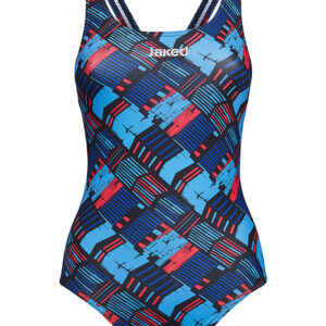 Jaked Women's Track Swimsuit - Blue / Pink