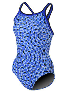 Dolfin Girls Optik Swimsuit - Blue