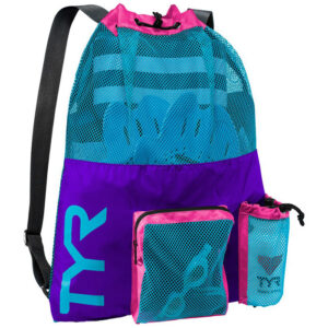 TYR 40L Big Mesh Mummy Bag - Purple / Blue
