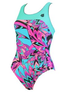 Mad Wave Women's Rate Swimsuit - Turquoise/Pink