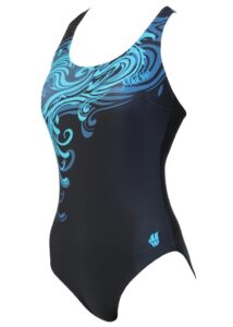 Mad Wave Women's Wave Swimsuit - Black / Blue