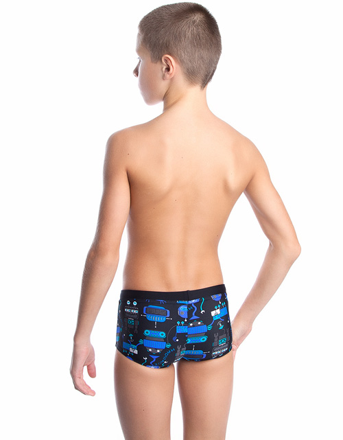Mad Wave Boys Robots Trunks - Purple / Black - Image 2