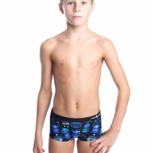 Mad Wave Boys Robots Trunks - Purple / Black