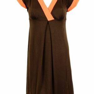 Melie & Madeleine Matilde Beach Dress - Brown / Orange